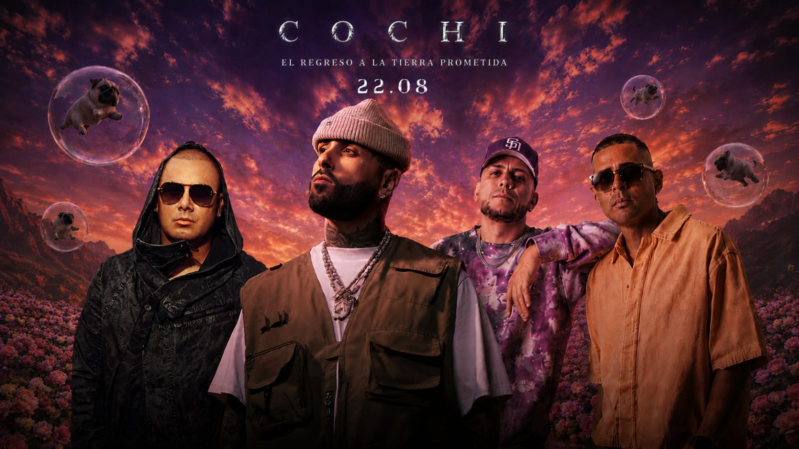 ¡COCHINOLA ESTÁ DE REGRESO! NICKY JAM, WISIN Y ANGEL & KHRIZ ENCABEZARÁN "EL REGRESO A LA TIERRA PROMETIDA"