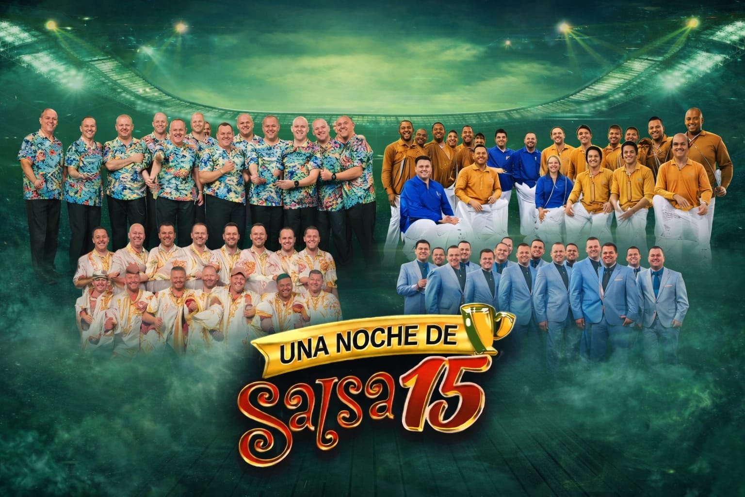 Una Noche de Salsa 15 llega por primera vez al Estadio San Marcos con una lluvia cargada de estrellas de la música