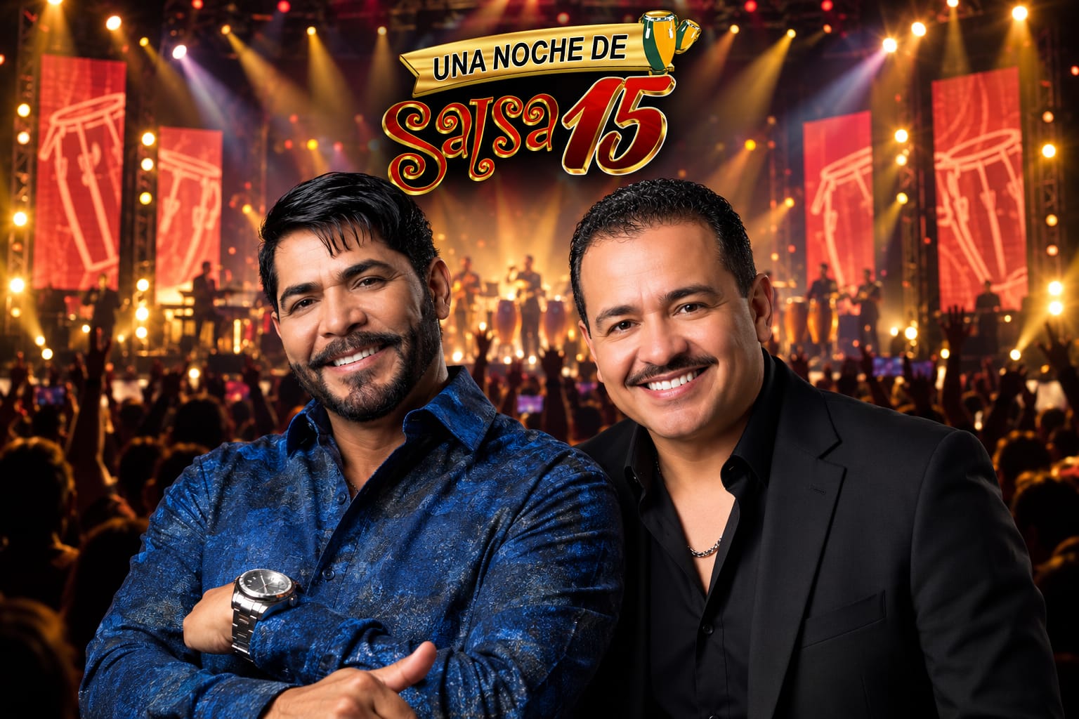 WILLIE GONZÁLEZ Y RAY SEPÚLVEDA SE SUMAN A UNA NOCHE DE SALSA 15, QUE PRESENTARÁ POR PRIMERA VEZ UNA TARIMA GIRATORIA